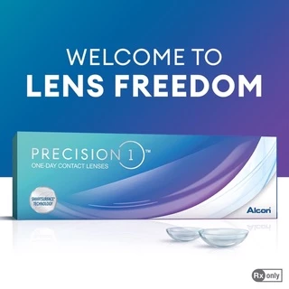 🎁เหลือกล่องละ 574฿ + รับของแถมเพิ่ม🎁 Precision1 คอนแทคเลนส์ใส รายวัน (1กล่อง:30ชิ้น)