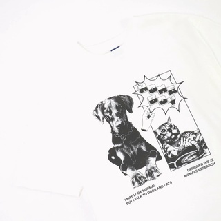 เสื้อยืดผ้าฝ้ายพิมพ์ลายคลาสสิก6wSO //HOMEBOY.V ANIMAL.RESEARCH เสื้อยืดโอเวอร์ไซส์!