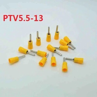 หางปลาเข็มหุ้ม (ก้านไม้ขีด) รุ่น PTV 5.5-13 สีเหลือง ( 100 pcs )