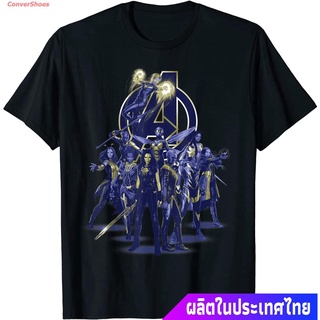 เสื้อยืดผ้าฝ้ายพิมพ์ลายแฟชั่น เสื้อยืดกีฬา Marvel Avengers: Endgame Female Super Heroes T-Shirt Popular T-shirts