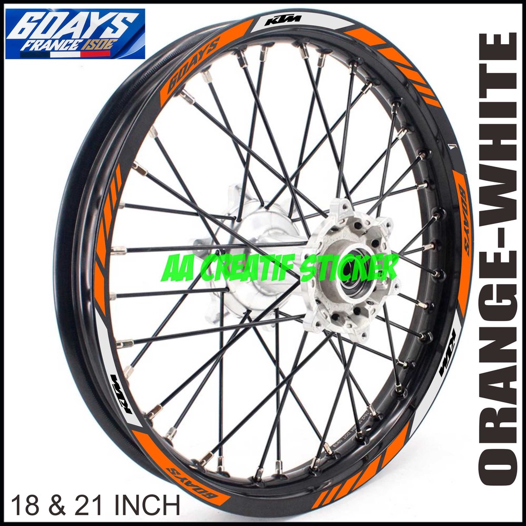 สติ๊กเกอร์ KTM 6SIXDAYS FULLSET RIM