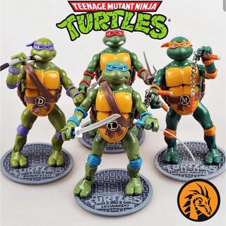 🔥พร้อมส่ง ครบชุด 4 ตัว🔥โมเดล เต่านินจา Ninja Turtles ขนาด 16 ซม. เกรดพรีเมี่ยม งานสวยมาก ขยับแขนขา ปรับท่าทางได้ครับผม❤