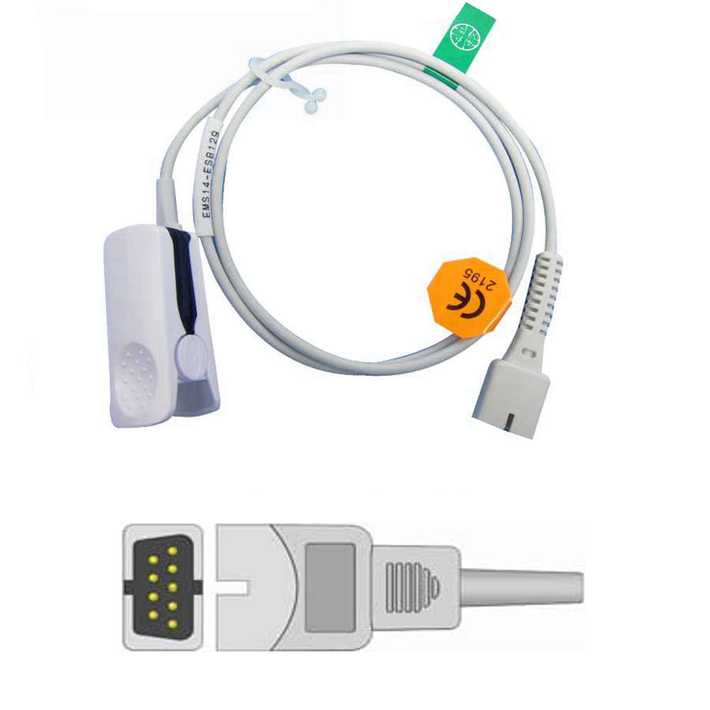 เหมาะสําหรับ EDAN, H-100B ยอดนิยมReusable Pulse ผู้ใหญ่ SPO2 Sensor Finger Pulse SPO2 Sensor แบบพกพา