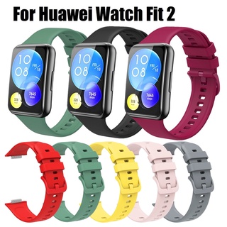 สายนาฬิกาข้อมือ ซิลิโคนนิ่ม แบบเปลี่ยน สําหรับ Huawei watch fit 2 Huawei fit 2 Huawei watch Fit2 Huawei Fit2