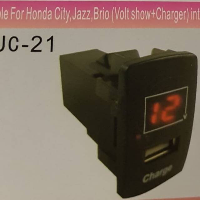 Usb Adding ปลั๊ก usb โวลต์มิเตอร์สําหรับ honda jazz crv hrv brio brv mobilio