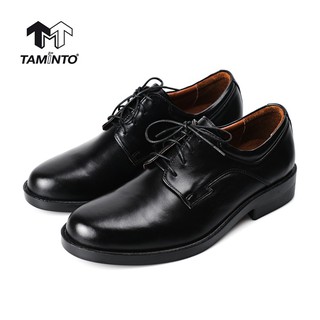 ส่งฟรี!! Taminto รองเท้าผู้ชาย หนังแท้ แบบสวม คัชชู ทำงาน หัวมน B541 Mens Loafers