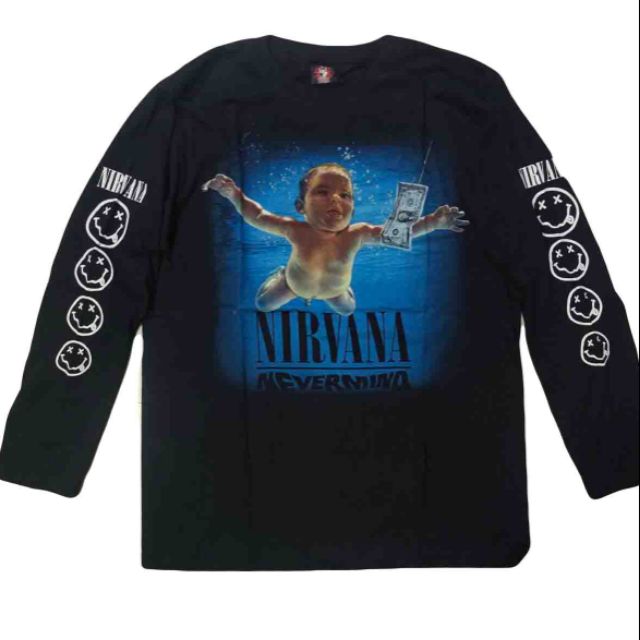 เสื้อยืด Nirvana แขนยาว