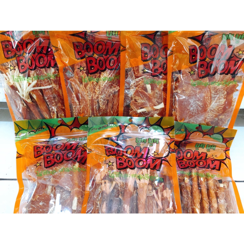 Boom Boom ขนมสุนัข ขนมทานเล่นสำหรับน้องหมา 150g.-180g.