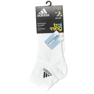 ถุงเท้า ADIDAS CLIMALITE ANKLE SOCKS 1 PAIR รุ่น CLI ANKLE T 1PP (F78729) สีขาว ของแท้