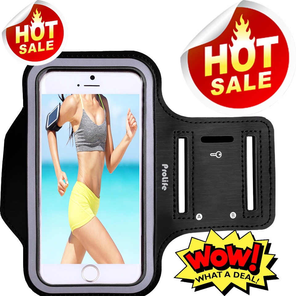 ProLife Sport Armband  สายรัดแขนใส่มือถือ ซองใส่โทรศัพท์ กระเป๋าใส่โทรศัพท์ ขณะวิ่ง ออกกำลังกาย