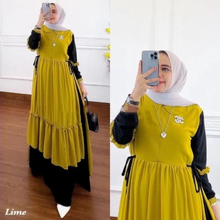 เสื้อคลุมมุสลิม ล่าสุด Eid 2022 / Gamis Busui ผู้หญิง นําเสนอ โมเดล / เสื้อคลุมผู้หญิง / ชุดปาร์ตี้มุสลิม / แฟชั่นมุสลิม / ชุดเดรสยาว / ชุด Mennka