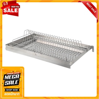 ชั้นคว่ำจานสเตนเลสติดผนัง KECH PANEL 60ซม. ชั้นวางของในครัว STAINLESS STEEL WALL-MOUNTED DISH DRAINER KECH PANEL 60CM