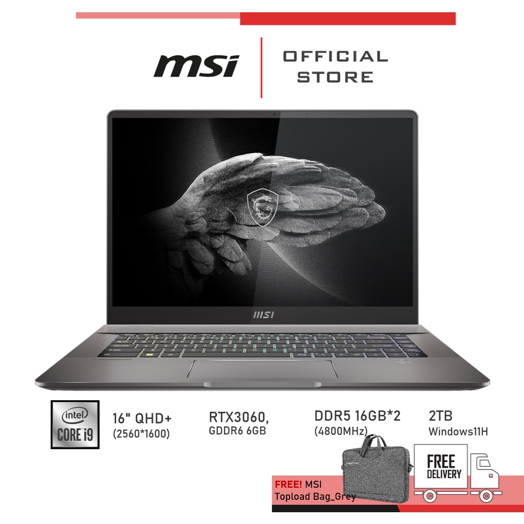 MSI Notebook (โน้ตบุ๊ค) Creator Z16 A12UET-034TH (16QHD/ Ai9-12900H /Window11H)
