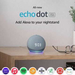 Amazon echo dot Gen4 (With Clock)Alexa / Twilight Blue