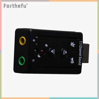 USB External 7.1 Channel CH Virtual Audio Sound Card อะแดปเตอร์