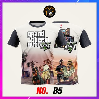 เสื้อเกมส์เด็กและผู้ใหญ่ GTA เสื้อยืดลายเกรดพรีเมียม รหัสB5