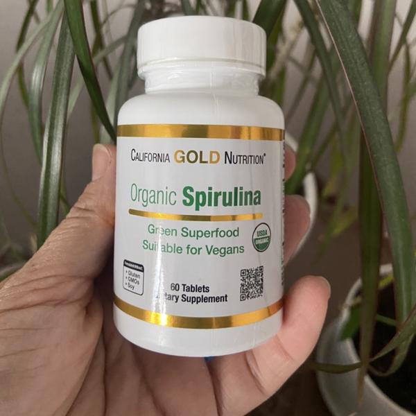 [พร้อมส่ง] นำเข้าจากอเมริกา ของแท้ 100% สาหร่ายเกลียวทอง สาหร่ายสไปรูลิน่า California Gold Nutrition Organic Spirulina