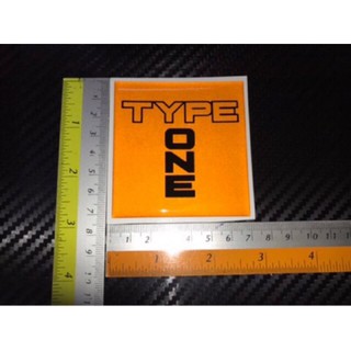 สติ๊กเกอร์แต่งรถสะท้อนแสง TYPE ONE แบบเรียบและแบบนูนเรซิ่น(Sticker)