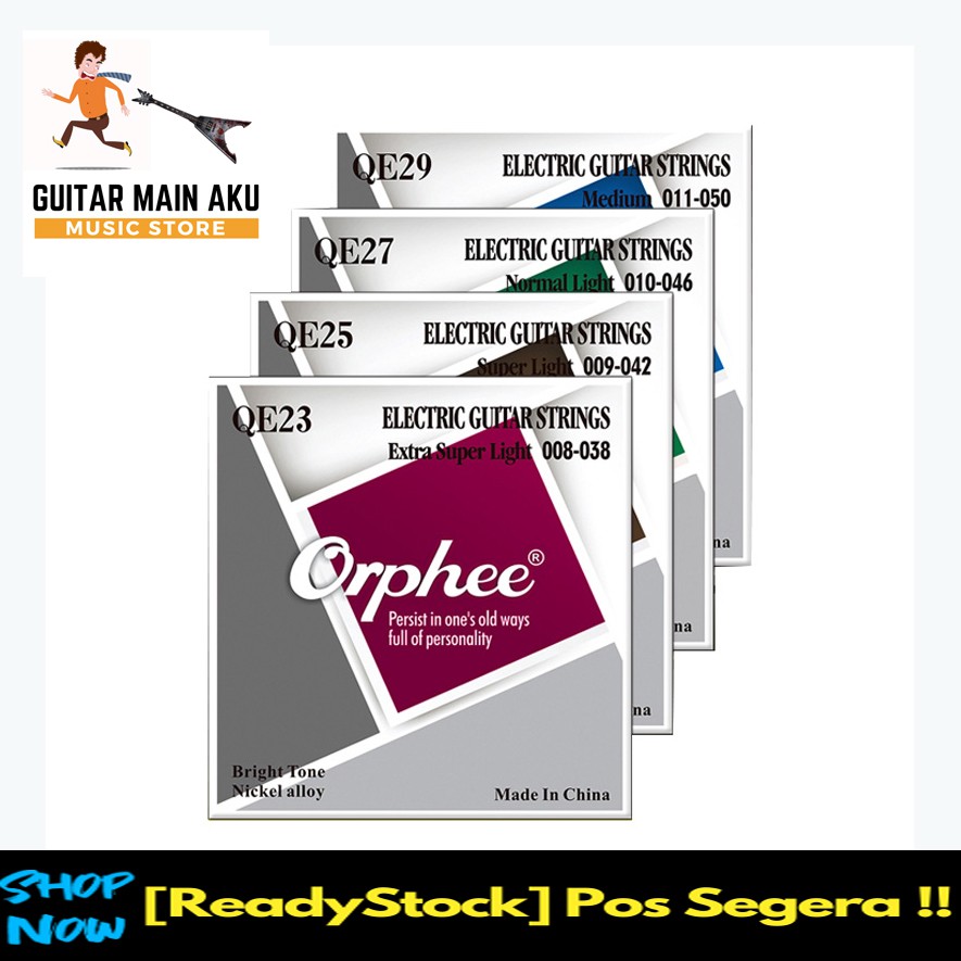 Orphee Electric Guitar String Nickel Alloy Plated QE23 /QE25/ QE27/QE29 String Replacement for Elect