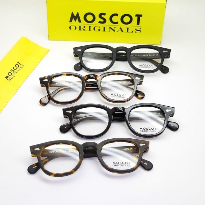 Mata Moscot LEMTOSH GLASSES ฟรีกล่องและเช็ด!!! Men& 39;s - Women& 39;s SUNGLASSES แว่นอ่านหนังสือ ลบ