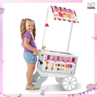 รถเข็นขายไอศกรีมและรถเข็นขายฮอทดอกแบรนด์ Melissa &amp; Doug รุ่น Snacks &amp; Sweets Food Cart