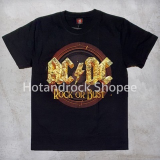 เสื้อวงสีดำ AC DC TDM 1446 Hotandrock