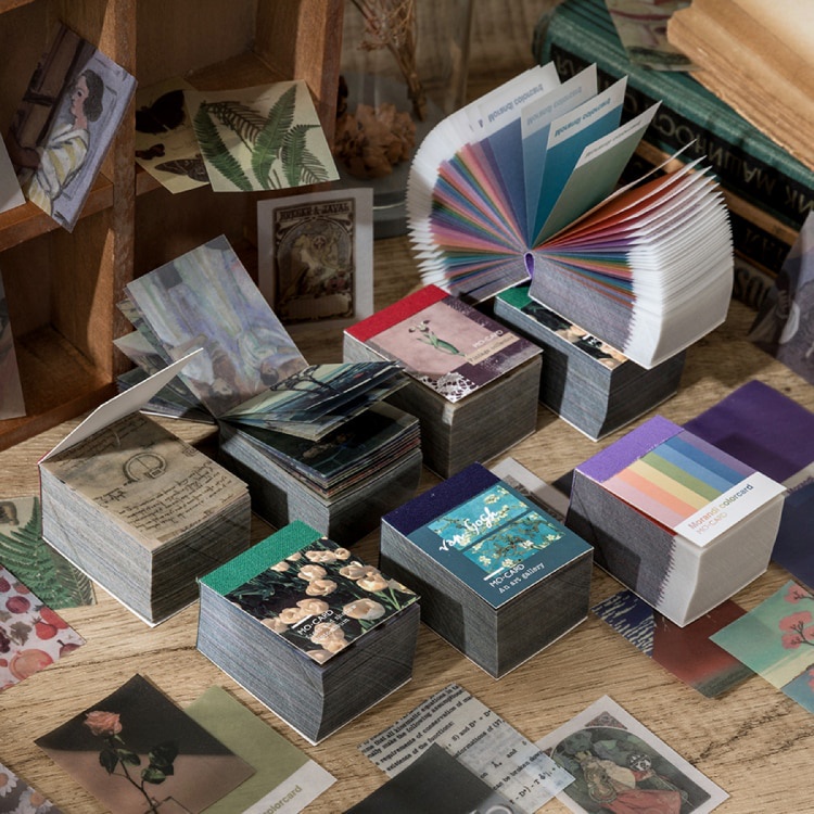 Journamm หนังสือกระดาษลิตมัสสไตล์วินเทจ 366 ชิ้น / แพ็ค Diy