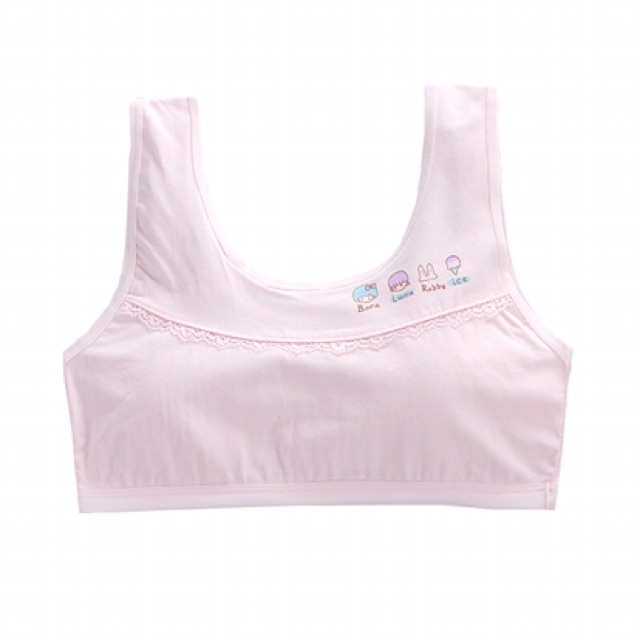 เสื้อในเด็ก first bra เสื้อในเด็กสาว แบบสวม  มีเสริมฟอง พร้อมส่ง ราคา ถูกที่สุด ดีลบีเคเค แกลเลอรีภาพที่ 4