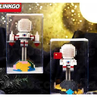 Mega Toys ตัวต่อ​ เลโก้เฟือง​ นักบินอวกาศ พร้อมกล่องโชว์​ 68351 68352