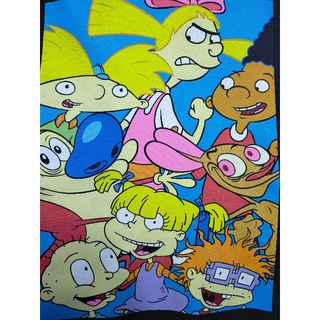 เสื้อยืด มือสอง ลายการ์ตูน nickelodeon อก 38 ยาว 27