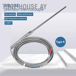 [เทอร์โมคัปเปิล] M8 Thread Type K Thermocouple 150 มม. อุปกรณ์เซ็นเซอร์วัดอุณหภูมิ 0-400 C