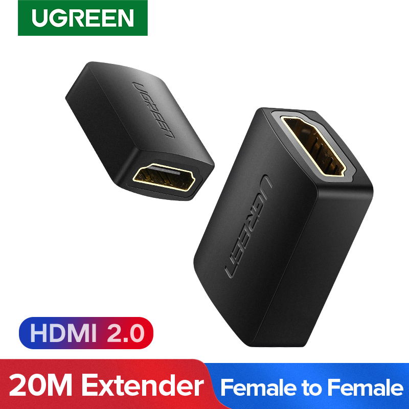 Ugreen อะแดปเตอร์แปลงขยาย HDMI ตัวเมีย เป็นตัวเมีย 4K HDMI 2.0