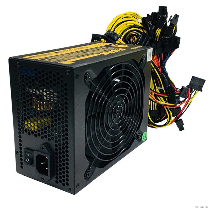 China 1800W Bitcoin Mining PSU PC Power Supply Computer Mining Rig 6 Gpu Atx Ethereum Product