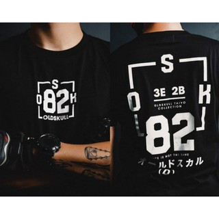 เสื้อยืด Oldskull สไตล์ไบค์เกอร์ ลาย82