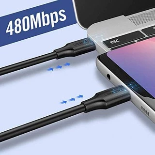 UGREEN สายชาร์จเร็ว Type C 60 - 100W USB2.0 รองรับ QC3.0 สายยาว 0.5 - 3 เมตร รุ่น us286