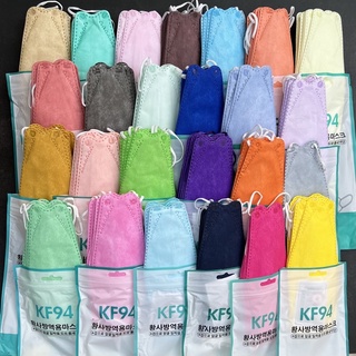 KF94 หน้ากากอนามัย พร้อมส่ง ทรงเกาหลี3D(แพคละ10ชิ้น)