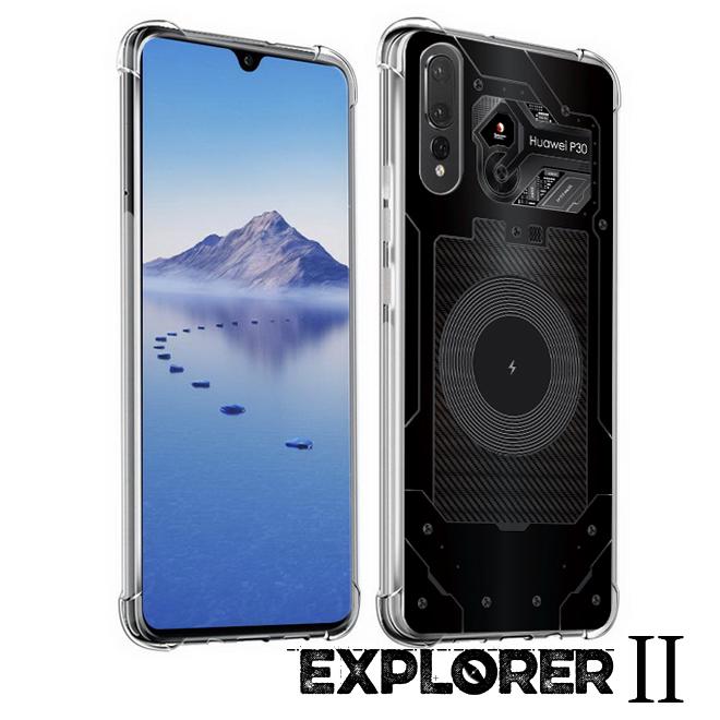 เคส สำหรับ Huawei P30 [Explorer II Series] 3D Anti-Shock Protection TPU Case