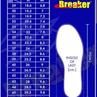 Breaker BK4 รองเท้าผ้าใบนักเรียน ไซส์ 30-45