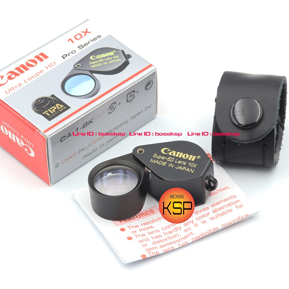 กล้องส่องพระ / ส่องเพชรพลอย CA Ultra HD 10x18mm สีดำเข้มคลาสสิค เลนส์แก้วคุณภาพสูง ED Lens เคลือบมัลติโค๊ตให้ภาพคมขึ้ - รูปที่ 2
