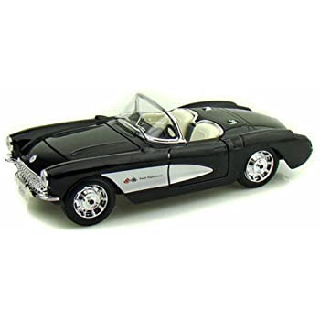 รถโมเดล Maisto 31275 1957 Chevrolet Corvette เปิดกระโปรงหน้า ประตูรถได้ 1/24