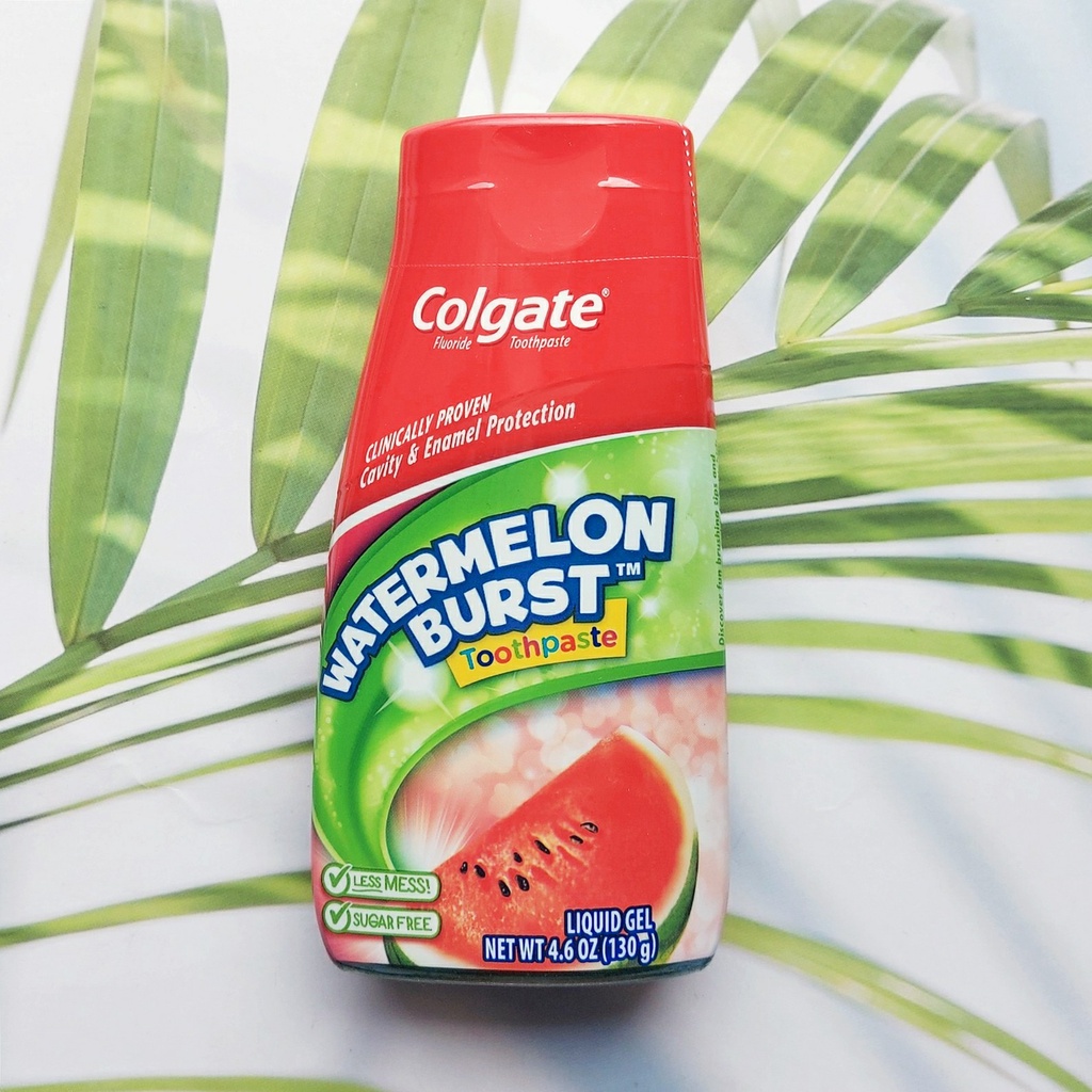 คอลเกต ยาสีฟัน สำหรับเด็ก รสแตงโม Kids 2 in 1 Watermelon Burst™ Toothpaste 130g (Colgate®) ยาสีฟัน +