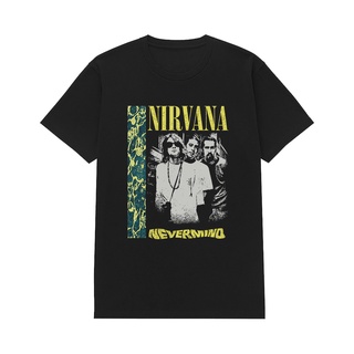 เสื้อยืดคอกลมเสื้อยืด ลายวงร็อคเกอร์สตาร์ Nirvana Nevermind Deep EndS-5XL