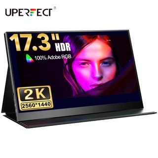 UPERFECT 【ส่งจากไทย 】17.3 inch 2K Portable Computer Monitor LCD Second Screen Built-In Dual Speakers