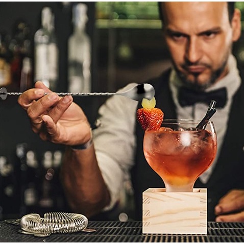 ช้อนคนค็อกเทล ช้อนค็อกเทล สแตนเลส ช้อนคนผสมเครืองดื่ม มี 2 ขนาดให้เลือก 28 ซม. และ 40 ซม. Bar Spoons อุปกรณ์บาร์ - รูปที่ 5
