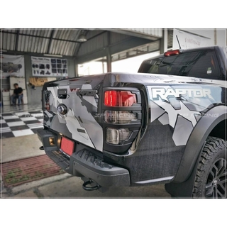 ครอบไฟท้ายฟอร์ดเรนเจอร์ Ford Ranger 2012-2022 สีดำด้าน