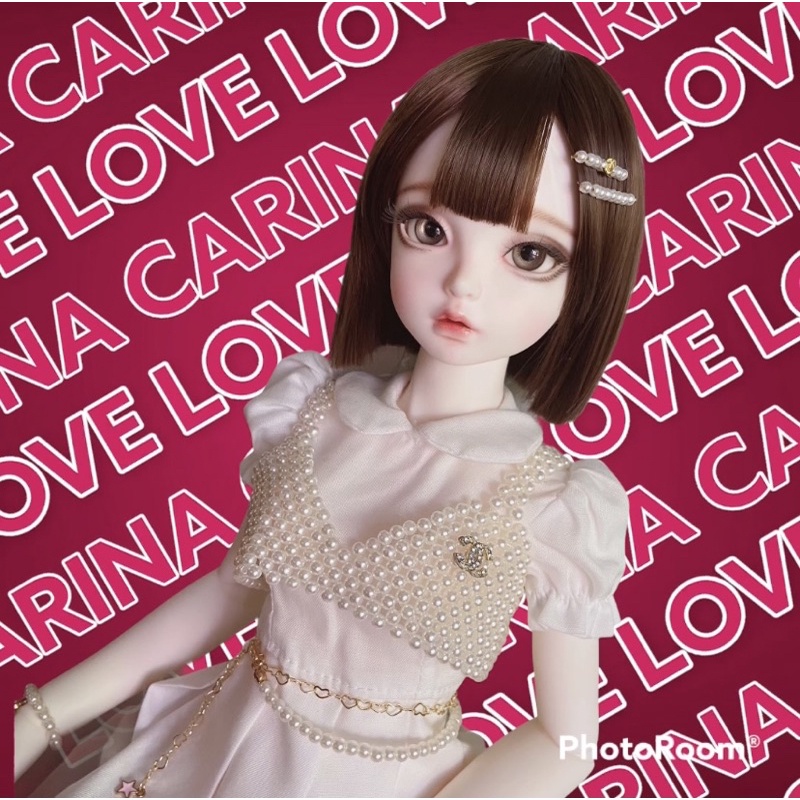 Crop Shirt & Belt - Pearl collection by CARINA (BJD Dolls)