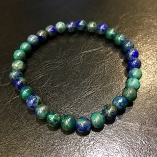 กำไลข้อมือ อซูไรต์ มาลาไคท์ Azurite Malachite ขนาด 6 mm *หินแท้ ธรรมชาติ*