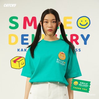 CATCHY x Kakao Friends เสื้อยืด โอเวอร์ไซส์ ไรอัน ลิขสิทธิ์แท้ พร้อมส่งจากไทย ผ้า Cotton100% Smile Delivery คาเคา กาเกา