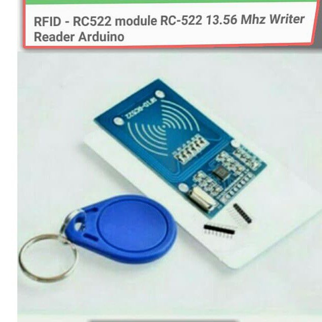 RFID - โมดูล RC522 RC-522 13.56 Mhz Writer Reader Arduino uno