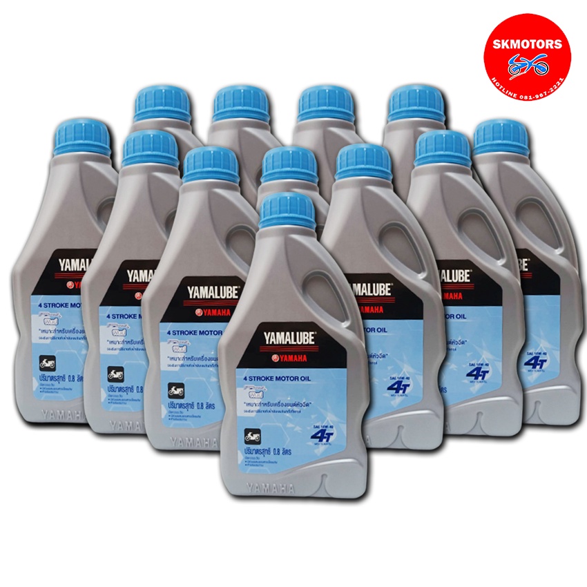 น้ำน้ำมัน YAMALUBE FINN 4T 10W-40 90793-AT428 ขนาด 0.8 ลิตร (เซต 12 ขวด)